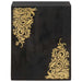 Dulap de perete Negru 38 x 33 x 48 cm Lemn de mango solid - WALTI WALTI