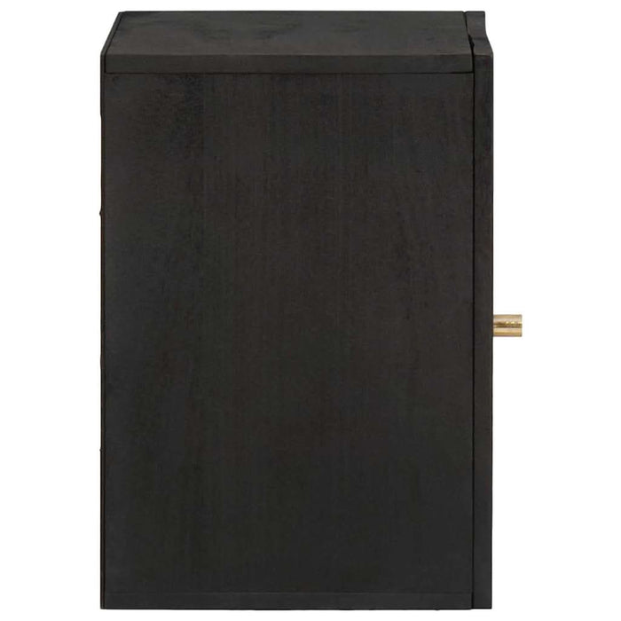 Dulap de perete Negru 38 x 33 x 48 cm Lemn de mango solid - WALTI WALTI