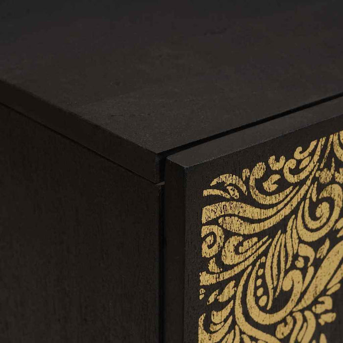 Dulap de Baie cu ușă Negru 38 x 33 x 58 cm Lemn de mango solid - WALTI WALTI