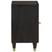 Dulap de Baie cu ușă Negru 38 x 33 x 58 cm Lemn de mango solid - WALTI WALTI