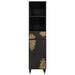 Bufet cu sertar Negru 38 x 33 x 160 cm Lemn de mango solid - WALTI WALTI