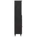 Bufet cu sertar Negru 38 x 33 x 160 cm Lemn de mango solid - WALTI WALTI