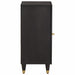 Bufet cu raft cu ușă Negru 40 x 33 x 75 cm Lemn de mango solid - WALTI WALTI