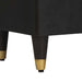 Bufet cu raft cu ușă Negru 60 x 33 x 75 cm Lemn de mango solid - WALTI WALTI
