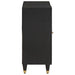 Bufet cu raft cu ușă Negru 90 x 33 x 75 cm Lemn de mango solid - WALTI WALTI