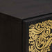 Bufet cu raft cu ușă Negru 40 x 33 x 110 cm Lemn de mango solid - WALTI WALTI