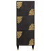 Bufet cu raft cu ușă Negru 40 x 33 x 110 cm Lemn de mango solid - WALTI WALTI
