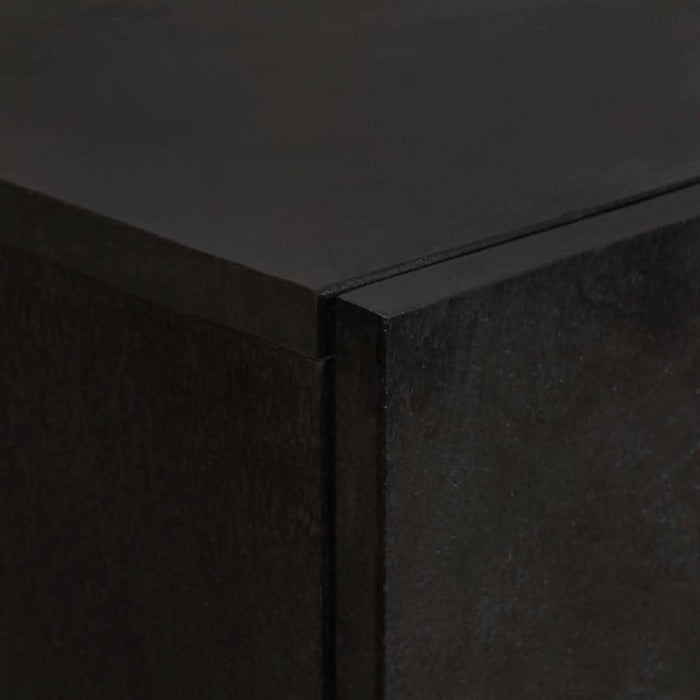 Bufet cu sertar Negru 60 x 33 x 100 cm Lemn de mango solid - WALTI WALTI