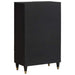 Bufet cu sertar Negru 60 x 33 x 100 cm Lemn de mango solid - WALTI WALTI