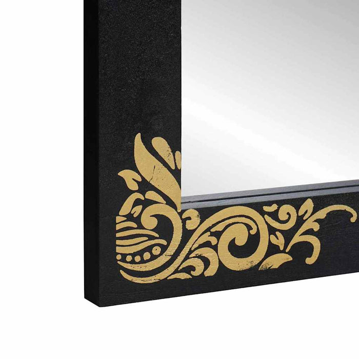 Oglindă pentru baie Negru și argintiu 70 x 50 x 2,5 cm - WALTI WALTI