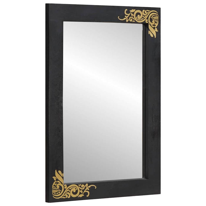 Oglindă pentru baie Negru și argintiu 70 x 50 x 2,5 cm - WALTI WALTI
