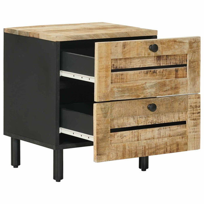 Noptieră 2 buc. natural 40 x 33 x 46 cm Lemn de mango solid WALTI