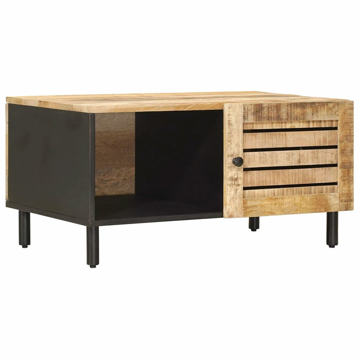Masă de cafea natural 80 x 50 x 40 cm Lemn de mango solid WALTI