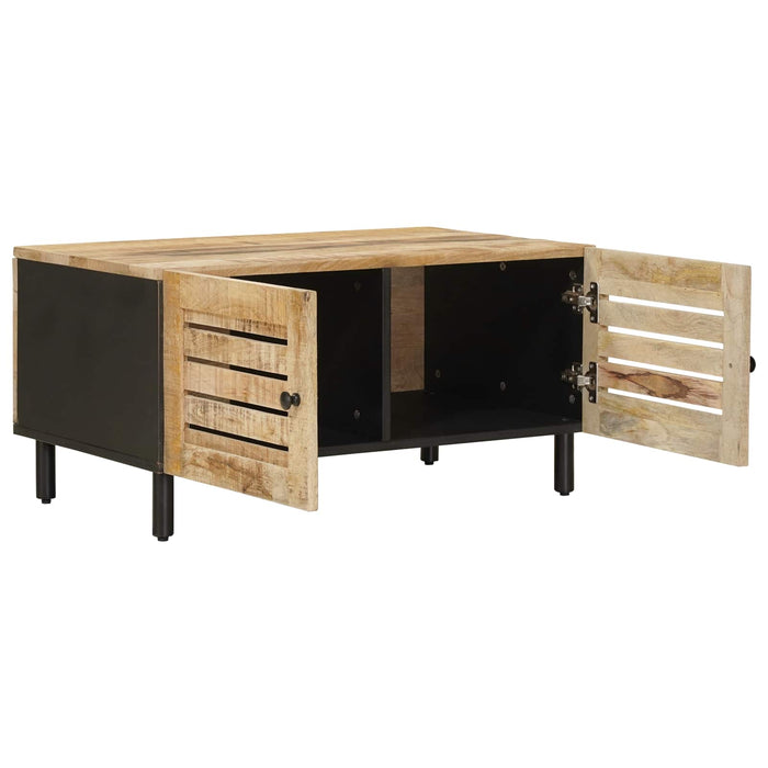 Masă de cafea natural 80 x 50 x 40 cm Lemn de mango solid WALTI