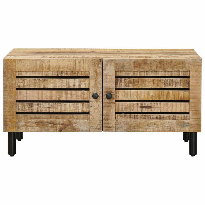 Masă de cafea natural 80 x 50 x 40 cm Lemn de mango solid WALTI