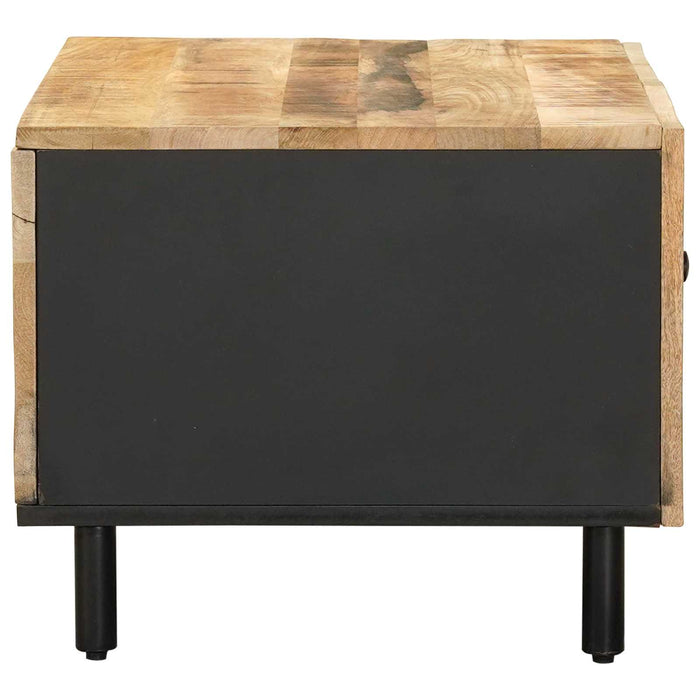 Masă de cafea natural 80 x 50 x 40 cm Lemn de mango solid WALTI