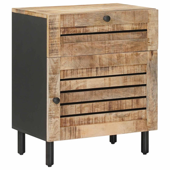 Noptieră natural 50 x 33 x 60 cm Lemn de mango solid WALTI
