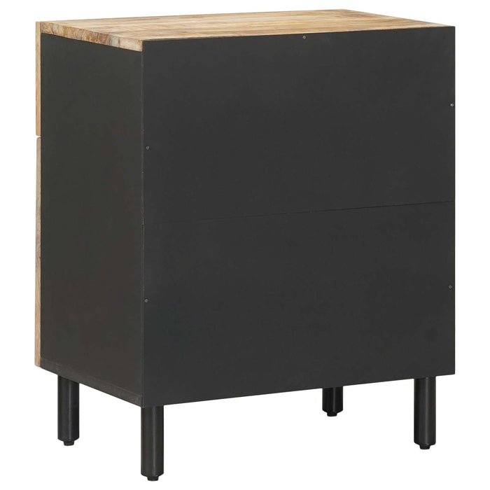Noptieră natural 50 x 33 x 60 cm Lemn de mango solid WALTI