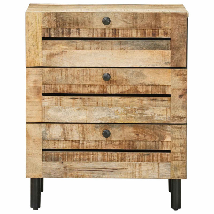 Noptieră natural 50 x 33 x 62 cm Lemn de mango solid WALTI