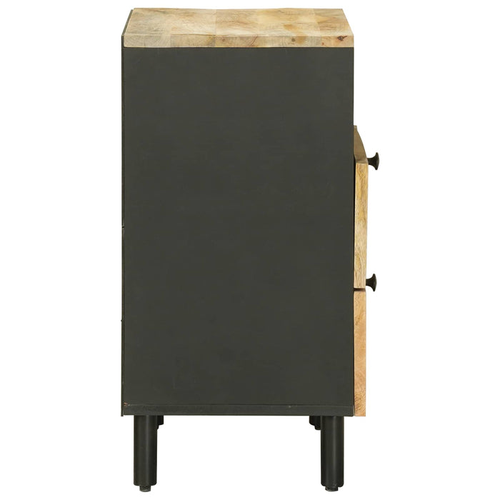 Noptieră Maro și negru 50 x 33 x 60 cm Lemn de mango solid WALTI