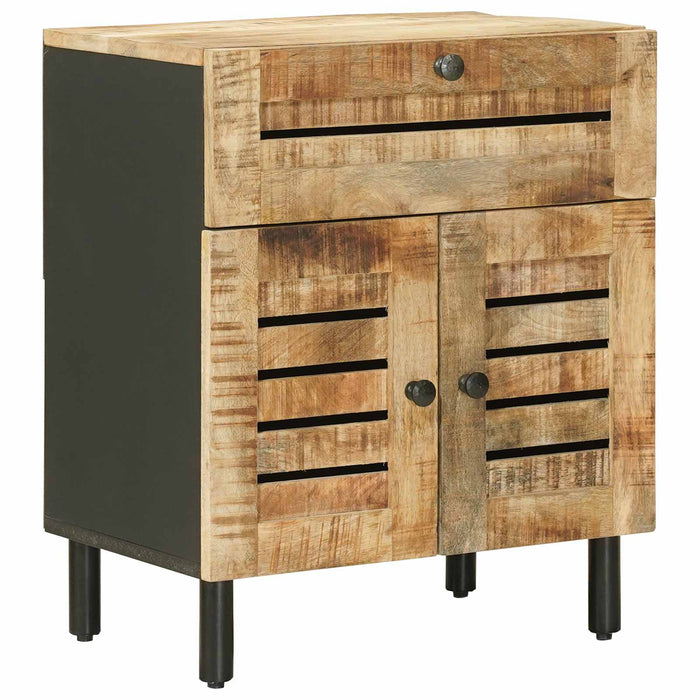 Noptieră natural 50 x 33 x 60 cm Lemn de mango solid WALTI