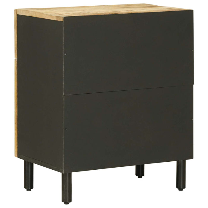Noptieră natural 50 x 33 x 60 cm Lemn de mango solid WALTI