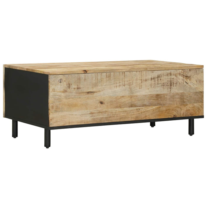 Masă de cafea natural 100 x 54 x 40 cm Lemn de mango solid WALTI