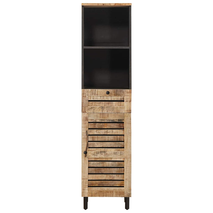 Dulap de Baie cu sertar cu ușă Maro și negru 38 x 33,5 x 160 cm WALTI