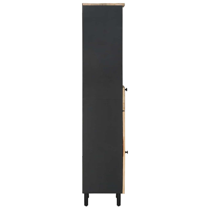 Dulap de Baie cu sertar cu ușă Maro și negru 38 x 33,5 x 160 cm WALTI