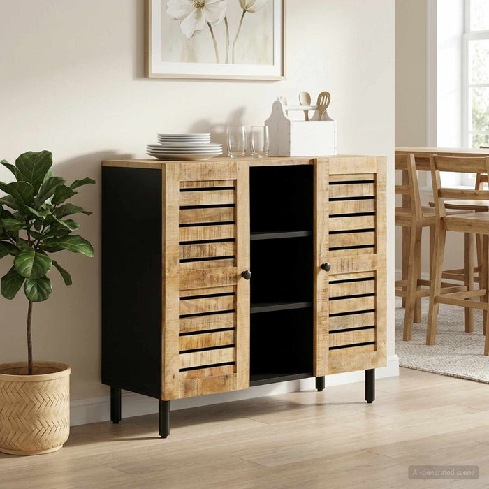 Dulapuri de depozitare natural 90 x 33 x 75 cm WALTI
