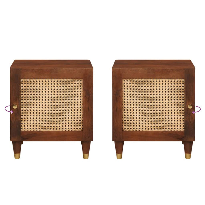 Dulap de noapte Maro 40 x 33,5 x 46 cm Lemn masiv de acacia - WALTI WALTI