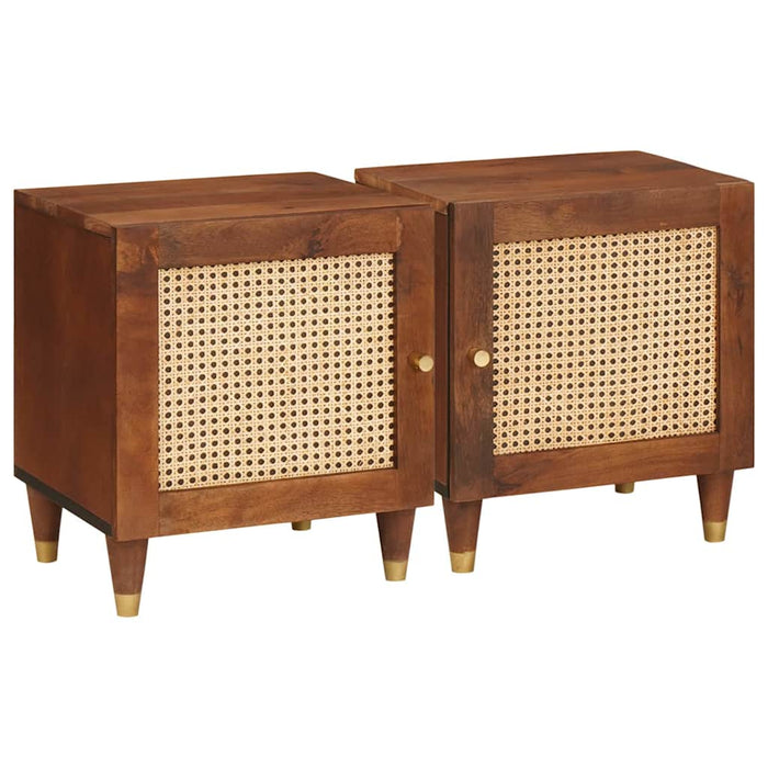 Dulap de noapte 2 pcs Maro 40 x 33,5 x 46 cm - WALTI WALTI