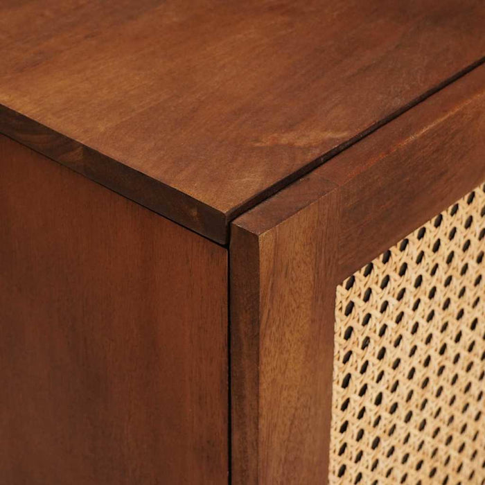 Cabinet TV cu raft Maro 105 x 33,5 x 46 cm Lemn de mango solid - WALTI WALTI