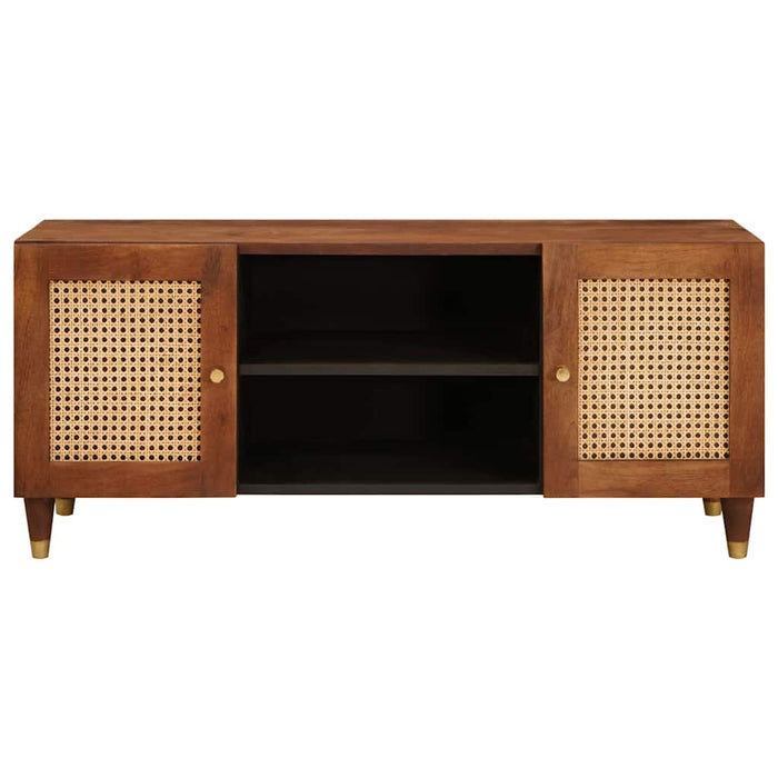 Cabinet TV cu raft Maro 105 x 33,5 x 46 cm Lemn de mango solid - WALTI WALTI
