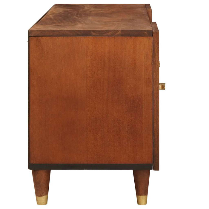 Cabinet TV cu raft Maro 105 x 33,5 x 46 cm Lemn de mango solid - WALTI WALTI