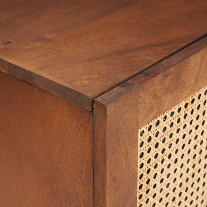 Cabinet TV cu raft Maro 105 x 33,5 x 46 cm Lemn de mango solid - WALTI WALTI