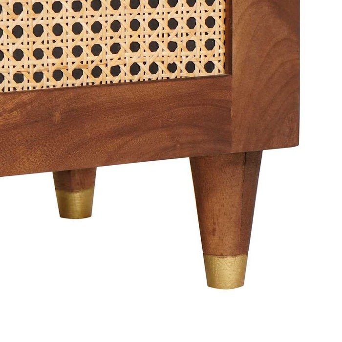 Cabinet TV cu raft Maro 105 x 33,5 x 46 cm Lemn de mango solid - WALTI WALTI