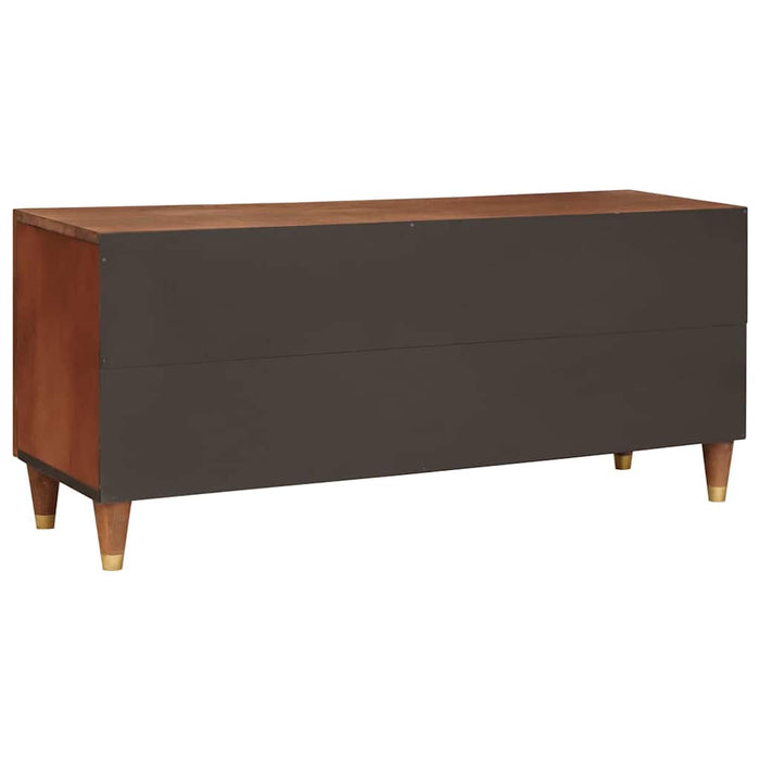 Cabinet TV cu raft Maro 105 x 33,5 x 46 cm Lemn de mango solid - WALTI WALTI