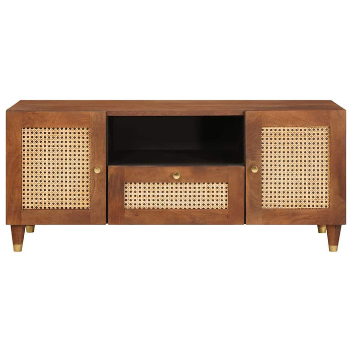 Cabinet TV cu raft Maro 105 x 33,5 x 46 cm Lemn de mango solid - WALTI WALTI