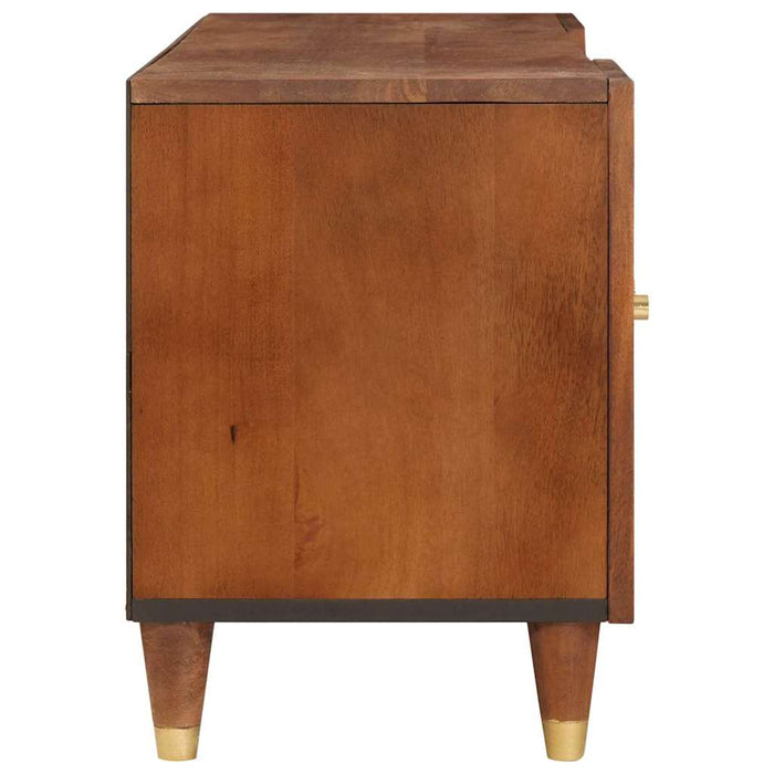 Cabinet TV cu raft Maro 105 x 33,5 x 46 cm Lemn de mango solid - WALTI WALTI