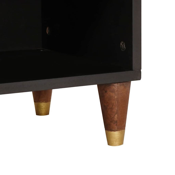 Cabinet TV cu raft Maro 100 x 33,5 x 46 cm Lemn de mango solid - WALTI WALTI