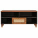 Cabinet TV cu raft Maro 100 x 33,5 x 46 cm Lemn de mango solid - WALTI WALTI