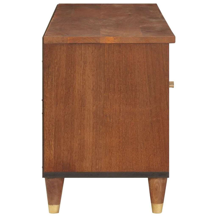 Cabinet TV cu raft Maro 100 x 33,5 x 46 cm Lemn de mango solid - WALTI WALTI