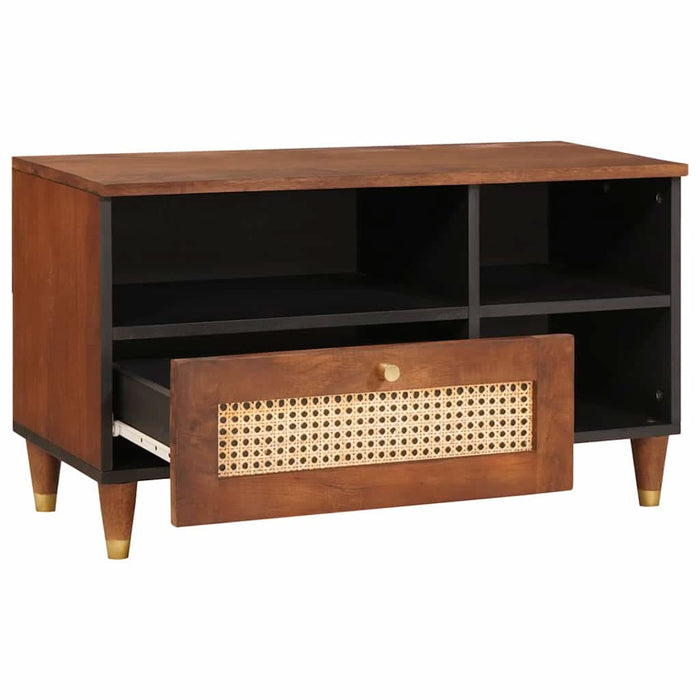Cabinet TV cu sertar Maro 80 x 33,5 x 46 cm Lemn de mango solid - WALTI WALTI