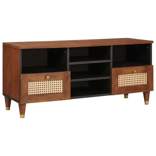 Cabinet TV cu raft Maro 100 x 33,5 x 46 cm Lemn de mango solid - WALTI WALTI