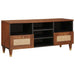 Cabinet TV cu raft Maro 100 x 33,5 x 46 cm Lemn de mango solid - WALTI WALTI