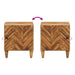 Noptieră Maro 40 x 33,5 x 46 cm Lemn de mango solid - WALTI WALTI