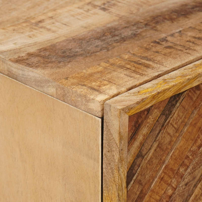 Noptieră 2 pcs Maro 40 x 33,5 x 46 cm Lemn de mango solid - WALTI WALTI
