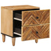 Noptieră 2 pcs Maro 40 x 33,5 x 46 cm Lemn de mango solid - WALTI WALTI