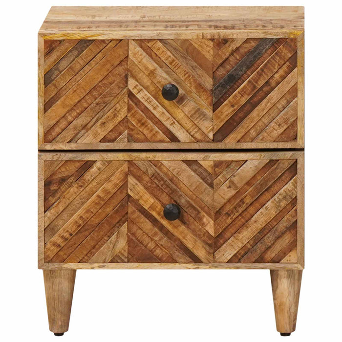 Noptieră 2 pcs Maro 40 x 33,5 x 46 cm Lemn de mango solid - WALTI WALTI